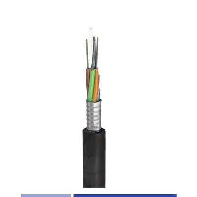 comprare Cavo ottico in fibra ottica per esterni a 24 nuclei 9/125um PE GYTS blindato Fibra mono-modo per esterni fabbricazione online