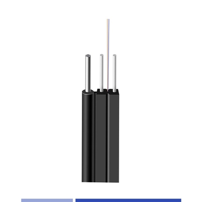 comprare LSZH Jacket Outdoor Flat Drop Fiber Cable 9/125 SMF G657A1 6 Fibra fabbricazione online