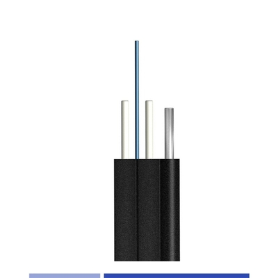 comprare 9/125 SMF G657A1 Cavo in fibra ottica per esterni 6 Cavo in fibra per esterni a goccia FRP Forza Acciaio Wire Messenger fabbricazione online