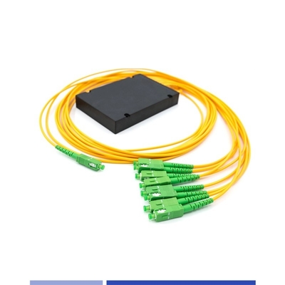 comprare 1x8 Fibra ottica PLC Splitter ABS Box SC/APC Singlemode 2,0 mm a prova di corrosione fabbricazione online