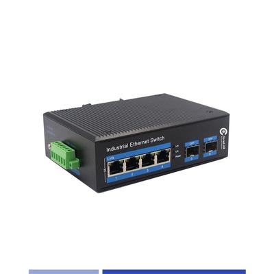 comprare Convertitore di fibre multimediali industriali 10/100/1000M 2 SFP con 4 porte RJ45 Single-mode SMF Duplex 1310nm 20KM fabbricazione online