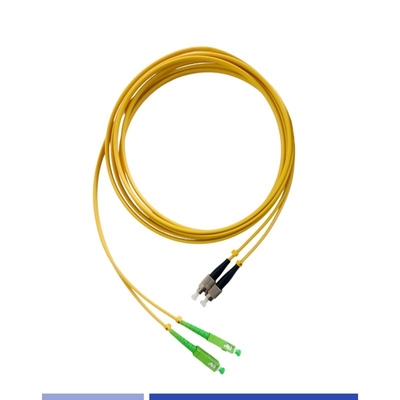 comprare 3m Fibra ottica patch cord SC/APC-FC/UPC Duplex LSZH Single Mode Patch Cables Alta velocità fabbricazione online