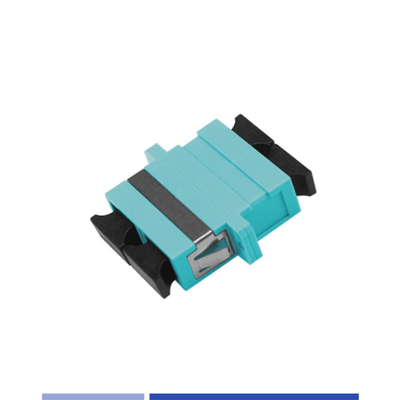 comprare Adapter in fibra ottica OM3 SC UPC Duplex Coupler ottico con flange fabbricazione online