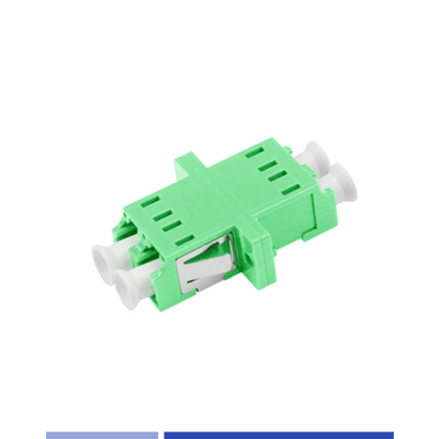 comprare Duplex LC APC Adapter Single Mode Flange Verde Alta Precisione Portatile fabbricazione online
