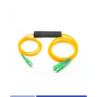 comprare Alta precisione 1x2 PLC Fibre Splitter ABS Modulo SC/APC Singlemode 2.0mm fabbricazione online