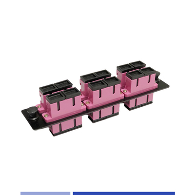 comprare OM4 Duplex SC Fiber Patch Panel 6 Port 12 Core Adattabile ad alta densità fabbricazione online