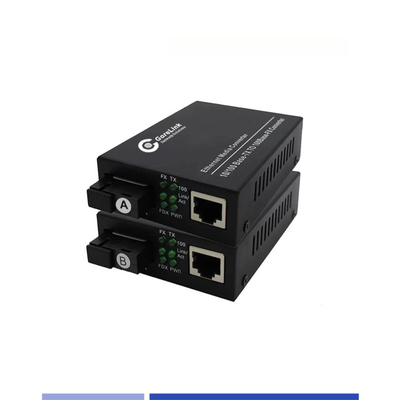comprare BIDI Fiber Media Converters 10/100Mbps Single-mode SMF TX1310nm/RX1550nm Simplex SC 20KM fabbricazione online
