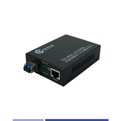comprare Convertisore di fibre multimediali 10/100/1000Mbps Single-mode SMF 1310nm Dual SFP Slot 20KM fabbricazione online