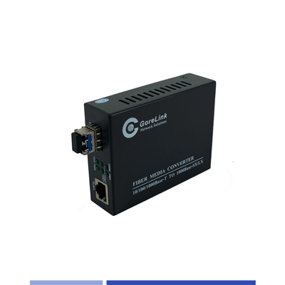 comprare Fibra Media Converter 10/100/1000Mbps Single Mode SMF 1310nm Dual SFP Slot 40KM fabbricazione online