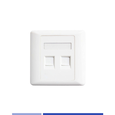 comprare Accessori per telecomunicazioni interne Placca di fronte a doppia porta per Cat3 Cat5E Cat6 Keystone Jack fabbricazione online