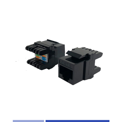 comprare Cat6A Ethernet Keystone Coupler 180 gradi nero GoreLink leggero fabbricazione online