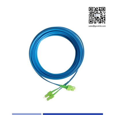 comprare SC/APC Cordone blindato a fibra di patch Single-mode Duplex 1m LSZH Giacca Antirotante fabbricazione online