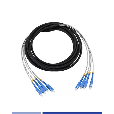 FTTA Cordone di patch in fibra ottica blindato all'aperto 4 Core LC LC Patch Cord LSZH Jacket 5m