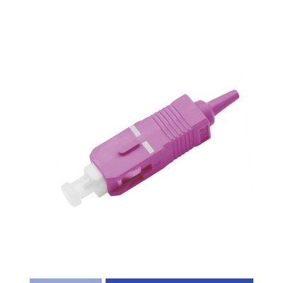 OM4 connettori a fibra multi-modo SC UPC Simplex 0.9mm bassa perdita di inserimento