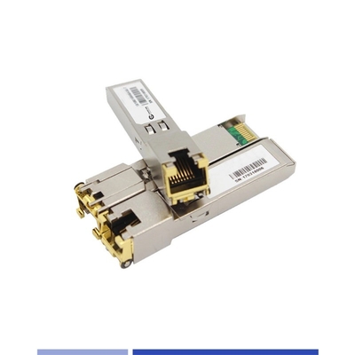 10GBASE-T 10G Copper Transceiver RJ45 30m Modulo Ethernet SFP a prova di corrosione