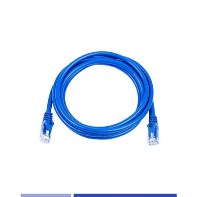 Giacca in PVC da 1m Cat 6a Cavi di patch UTP Stranded Copper Blue Lunghezza personalizzata