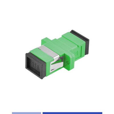 Connettore SC APC Simplex leggero Facile installazione con flange verde