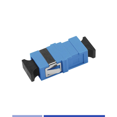 Adaptatore a fibra ottica Accoppiatore ottico monouso SC/UPC Simplex senza flange Blu