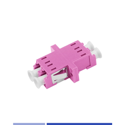 OM4 LC UPC Duplex Connector ad alta efficienza versatile con flange magenta
