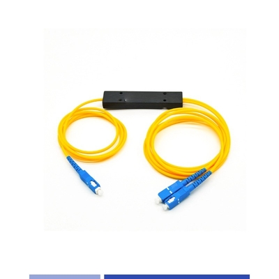 ABS Modulo 1x2 PLC Splitter SC UPC Singlemode 2.0mm Fiber Beam Splitter