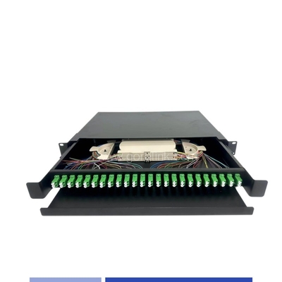 24 porte LC/APC Duplex 1U Fibra ottica pannello di patch 19
